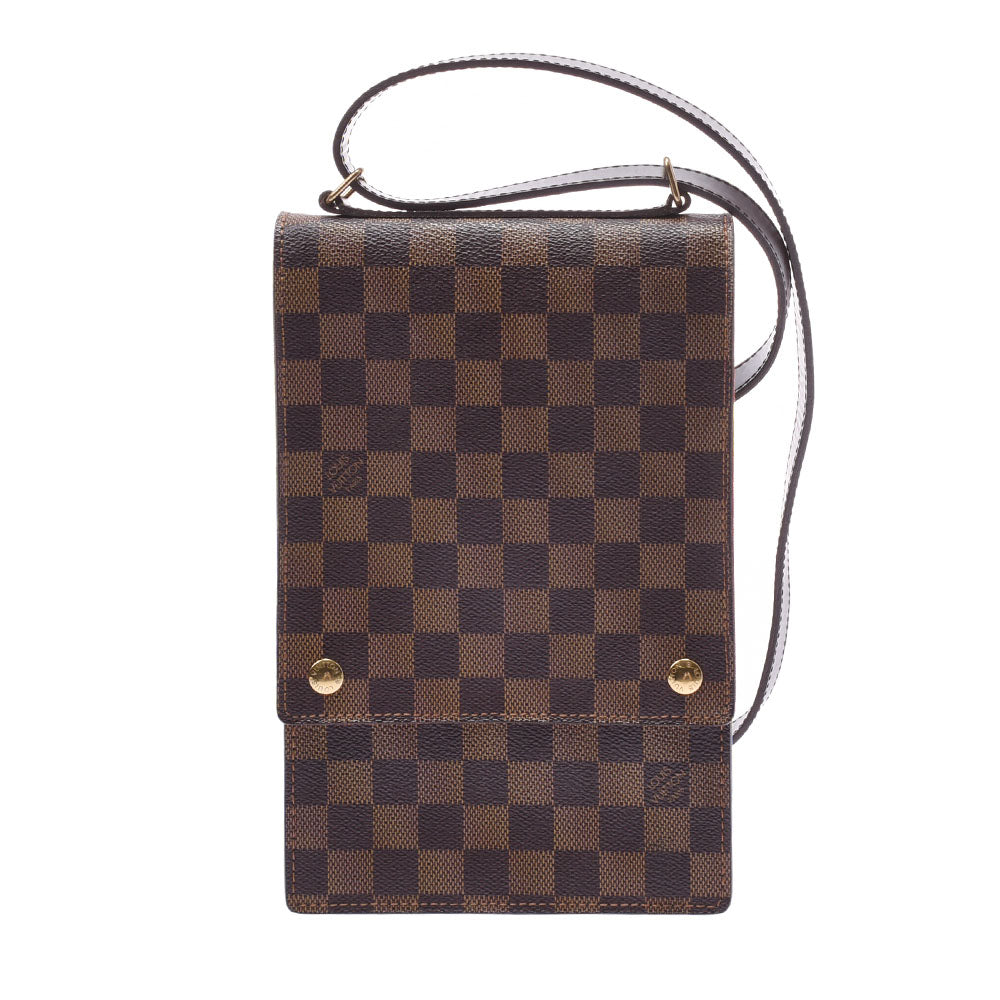 LOUIS VUITTON ルイヴィトン ダミエ ポートベロー ブラウン N45271 レディース ダミエキャンバス ショルダーバッグ ABランク 中古 