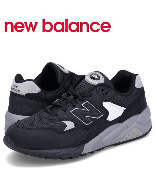 ニューバランス new balance 580 スニーカー メンズ Dワイズ ブラック 黒 MT580MDB