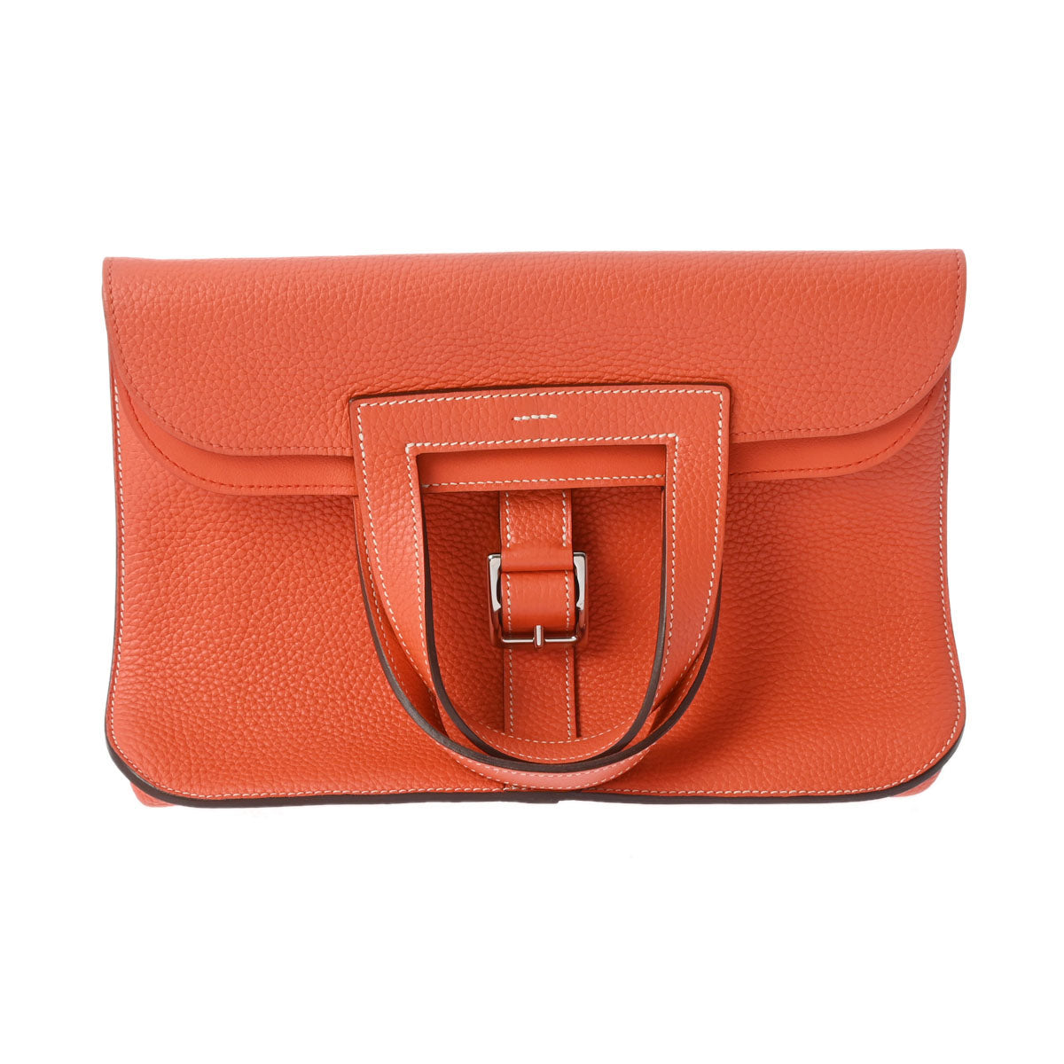 HERMES エルメス アルザン 31  オレンジポピー パラジウム金具 - T刻印(2015年頃) レディース トリヨンクレマンス ショルダーバッグ ABランク 中古 