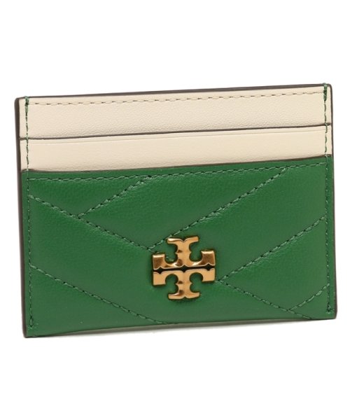 トリーバーチ カードケース キラ グリーン ベージュ レディース TORY BURCH 148715 302