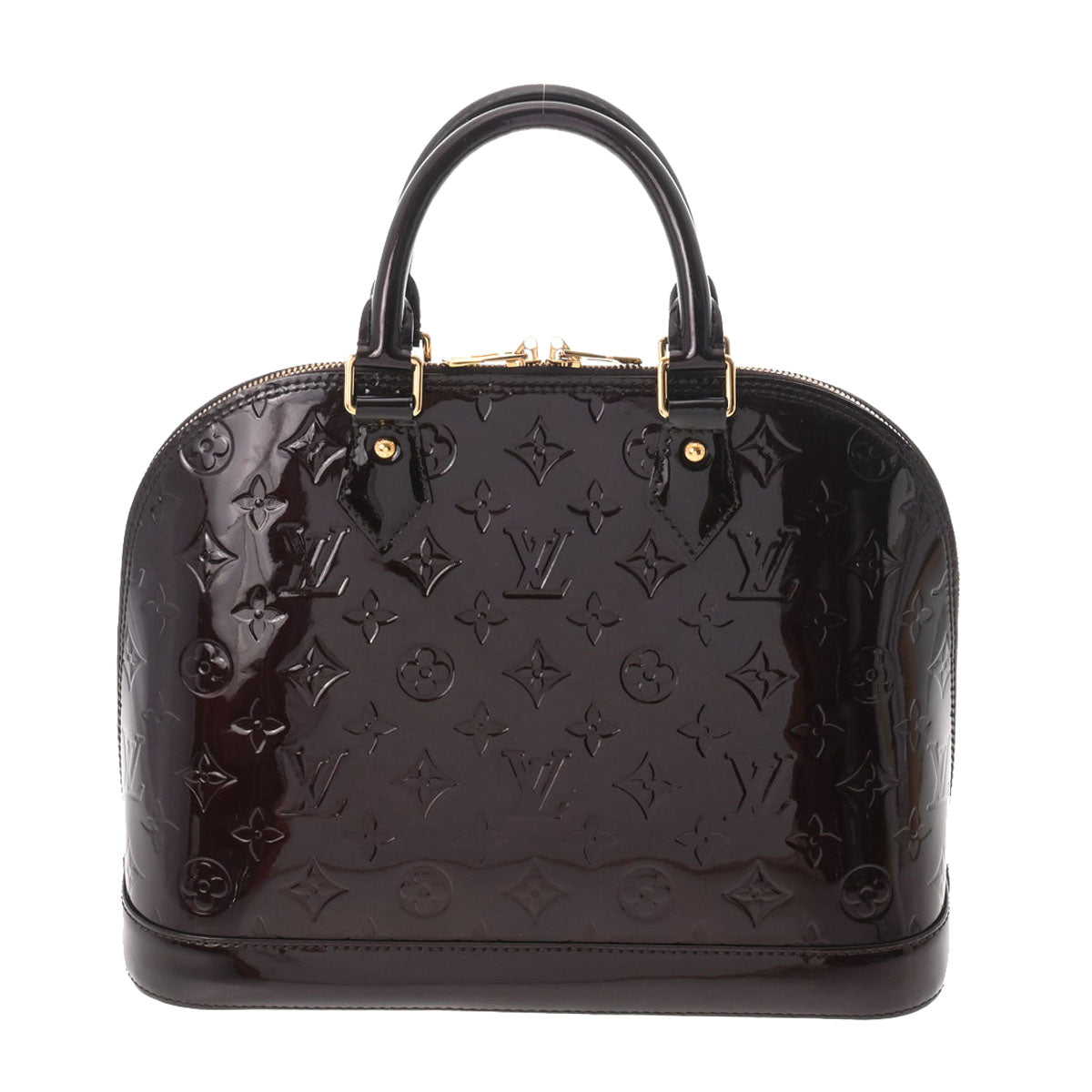 LOUIS VUITTON ルイヴィトン ヴェルニ アルマ PM アマラント M91611 レディース モノグラムヴェルニ ハンドバッグ ABランク 中古 