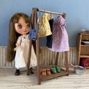 doll用折りたたみハンガーラック Lサイズ