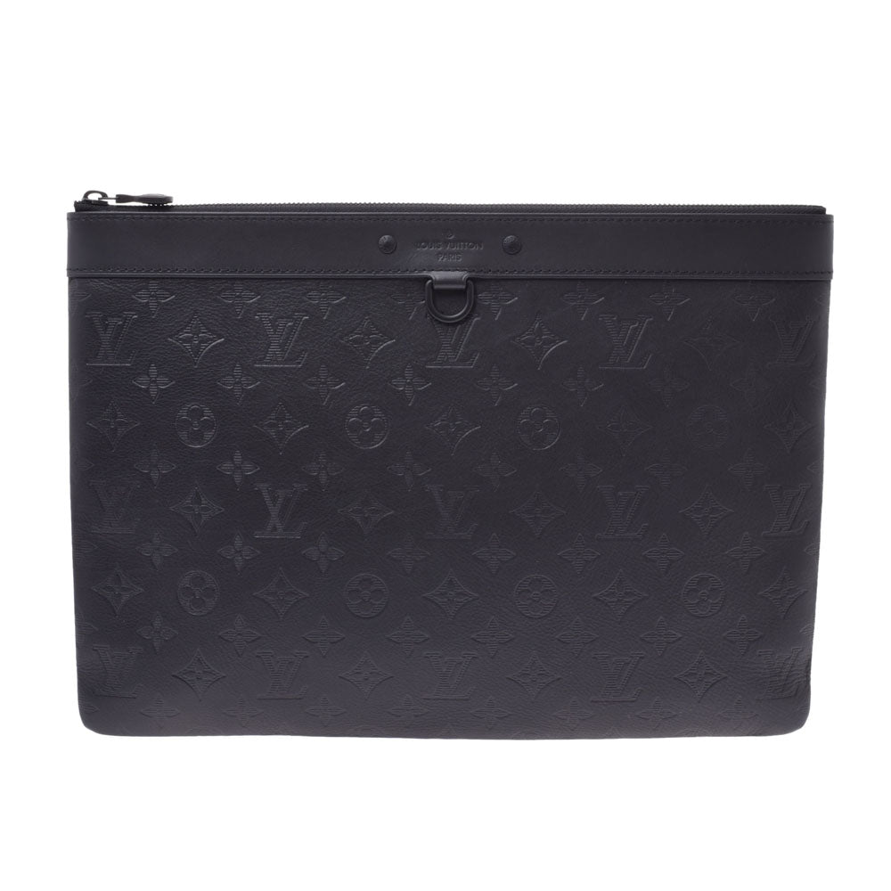 LOUIS VUITTON ルイヴィトン モノグラムシャドウ ポシェット ディスカバリー M62903 ユニセックス レザー クラッチバッグ Aランク 中古 