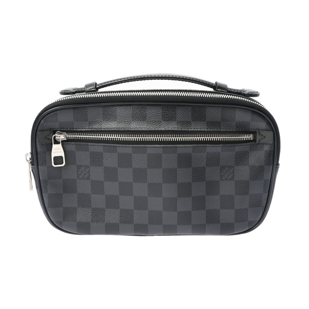 LOUIS VUITTON ルイヴィトン ダミエ グラフィット アンブレール 黒/グレー N41289 メンズ ダミエグラフィットキャンバス ボディバッグ ABランク 中古 