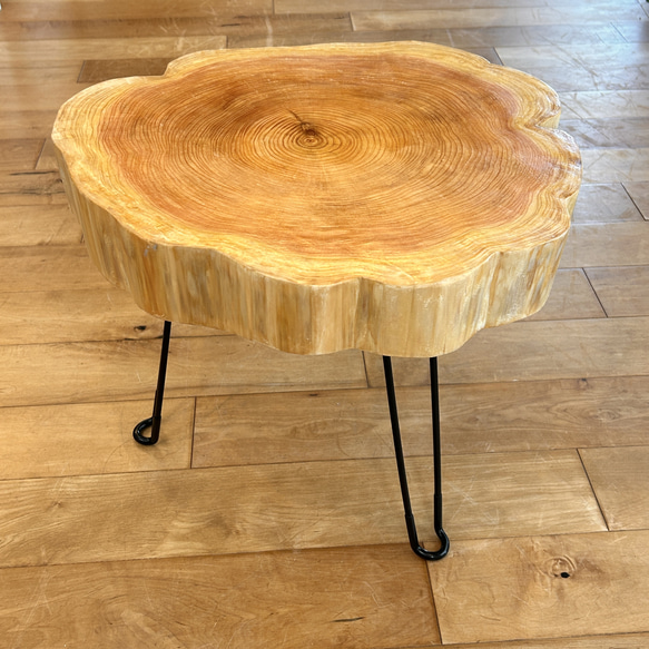 【Hinoki Iron  Table 】No.809