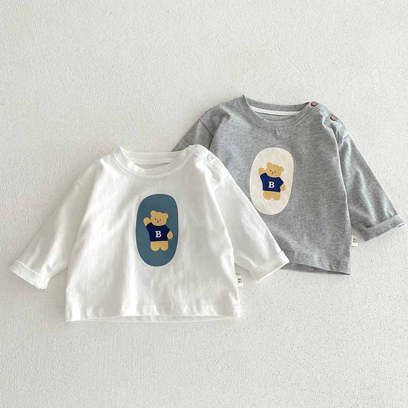 子供服 のびるん 男の子 女の子 小学校 小学生 保育園 幼稚園 着　ブラウス　Tシャツ