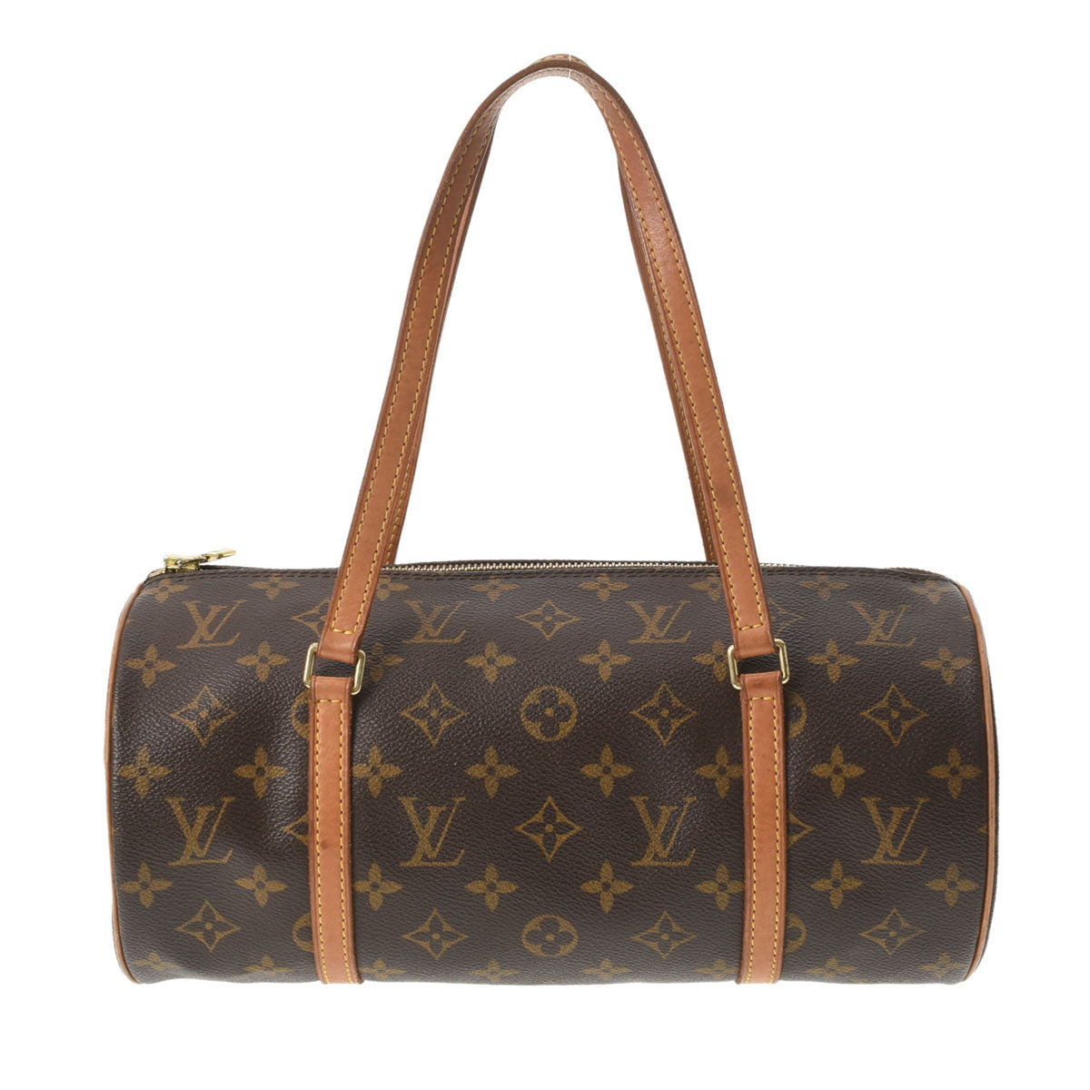 LOUIS VUITTON ルイヴィトン モノグラム パピヨンＬ ブラウン M51385 レディース モノグラムキャンバス ハンドバッグ Bランク 中古 