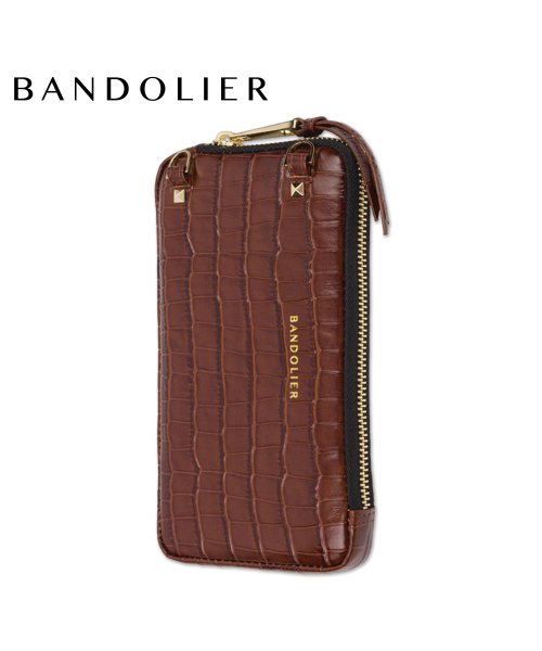 BANDOLIER バンドリヤー ポーチ スマホケース スマホショルダー 携帯 レザー エキスパンデッド クロックブラウン メンズ レディース EXPANDED