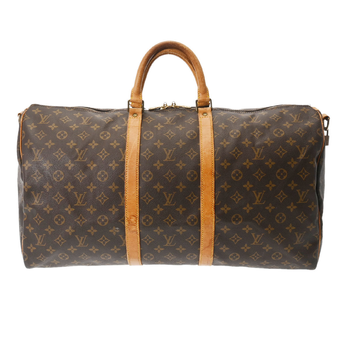 LOUIS VUITTON ルイヴィトン モノグラム キーポル バンドリエール 55 ブラウン M41414 ユニセックス モノグラムキャンバス ボストンバッグ Cランク 中古 