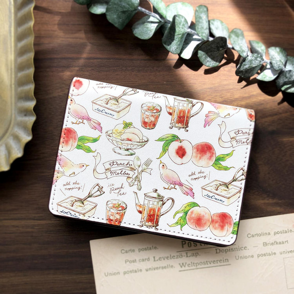 PeachMelba card case｜桃と紅茶のカードケース 母の日