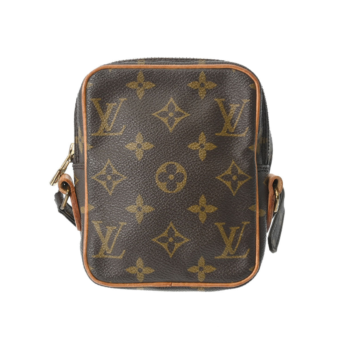 【新年の贈り物】LOUIS VUITTON ルイヴィトン モノグラム ミニ ダヌーブ ブラウン M45268 レディース モノグラムキャンバス ショルダーバッグ Bランク 中古 