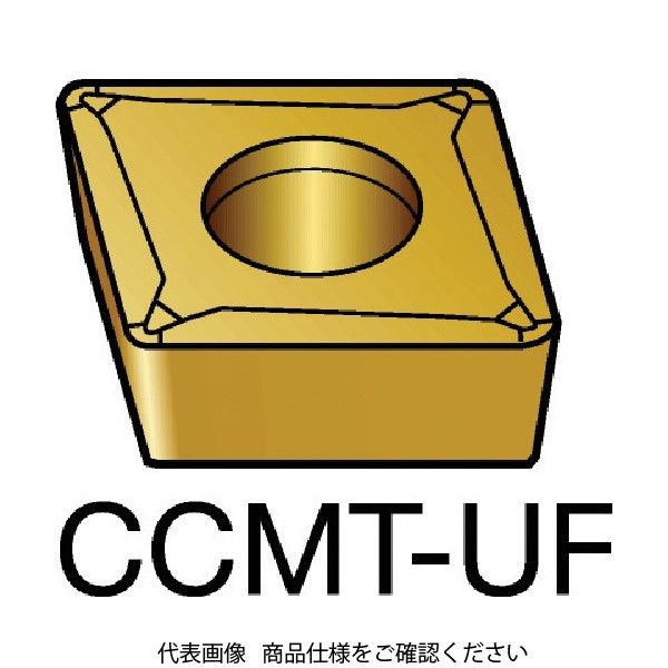 サンドビック コロターン107 旋削用ポジ・チップ CCMT 06 02 04-UF 5015 609-5267（直送品）