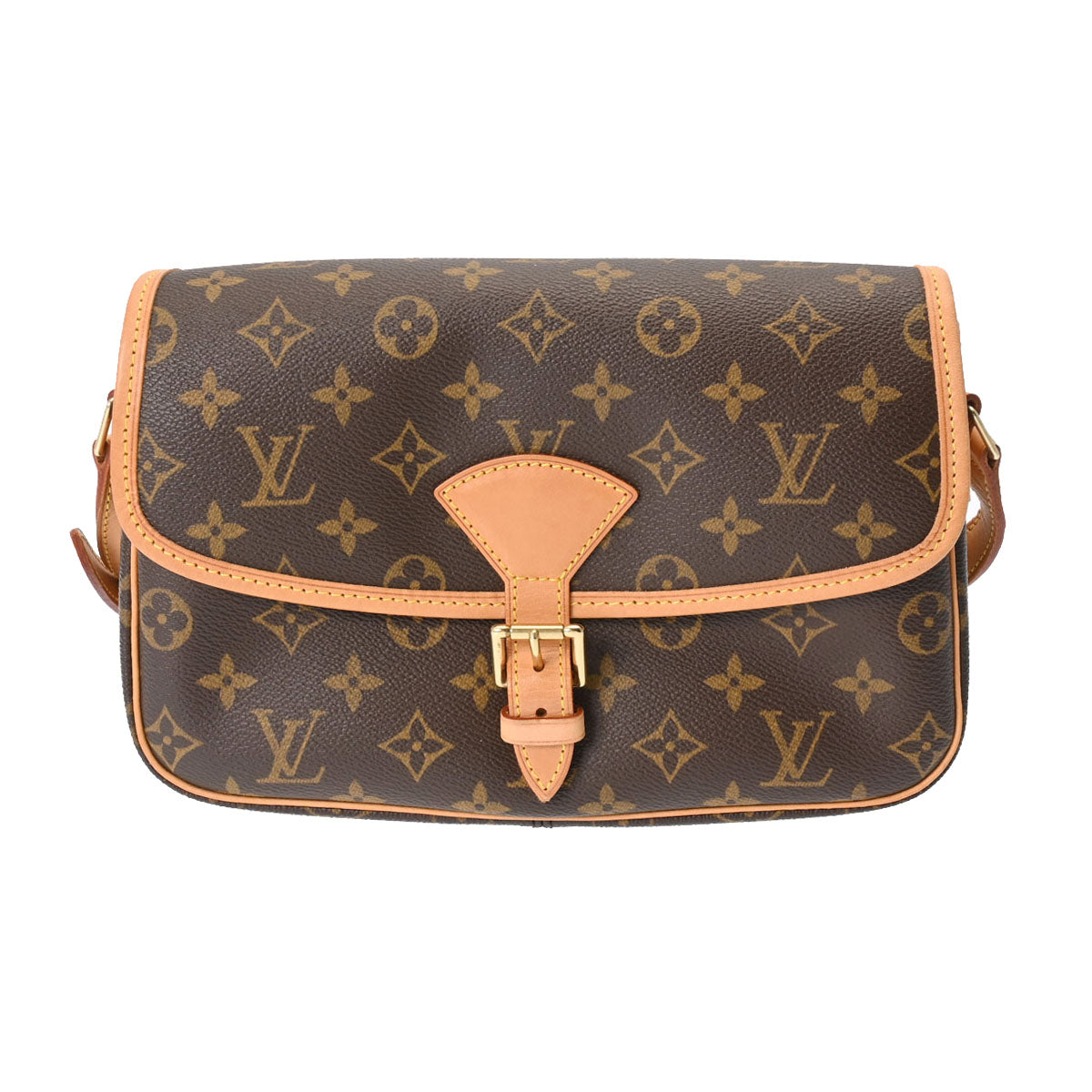 LOUIS VUITTON ルイヴィトン モノグラム ソローニュ ブラウン M42250 レディース モノグラムキャンバス ショルダーバッグ ABランク 中古 