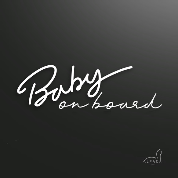 Baby on board☆b【おまけステッカー付】ベビーオンボード　ベビーインカー　オリジナルステッカー　カーサイン