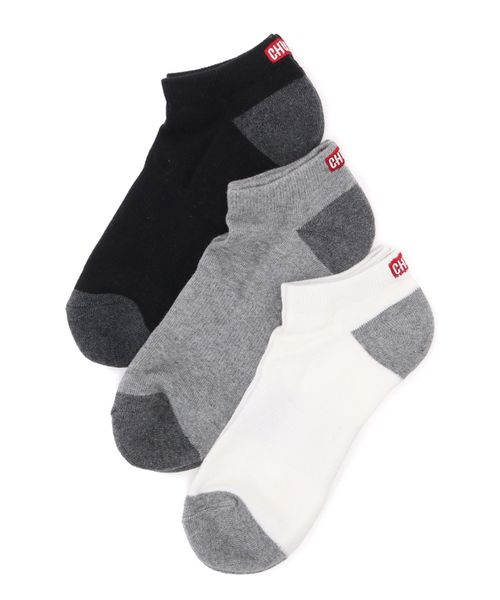 チャムス/3P CHUMS LOGO ANKLE SOCKS (3P チャムスロゴアンクルソックス)