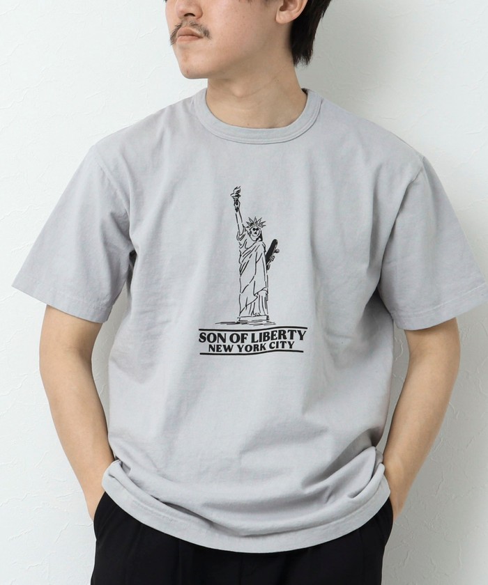 ノーリーズグッドマン/SON OF LIBERTY フロントプリントTシャツ