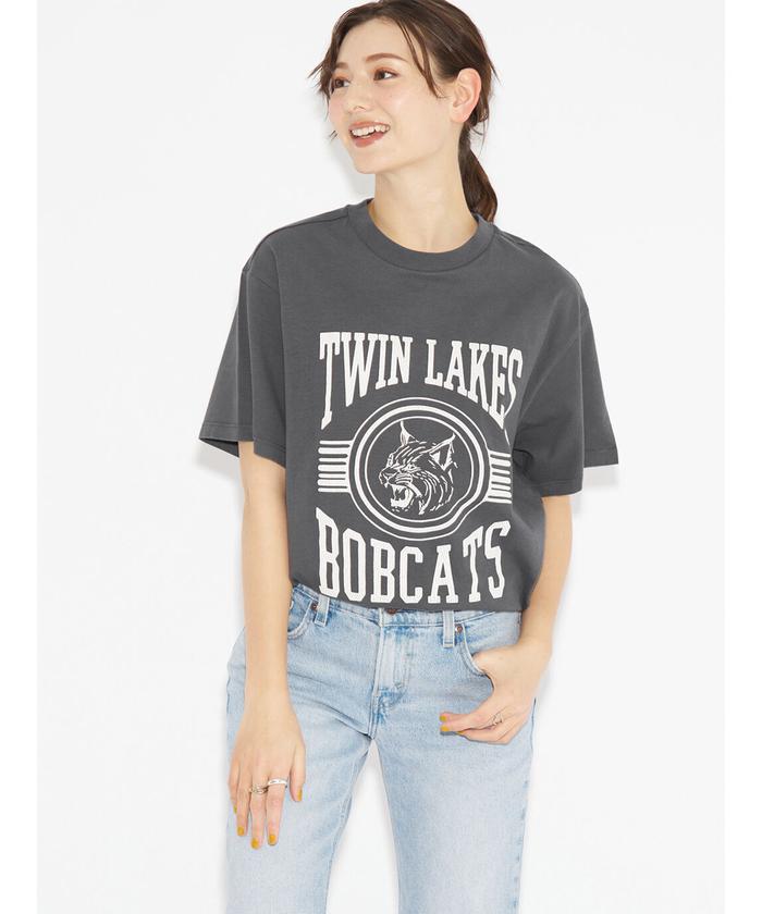 リーバイス/グラフィック Tシャツ　グレー TWIN LAKES BOBCATS