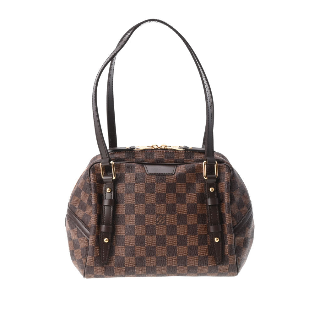 LOUIS VUITTON ルイヴィトン ダミエ リヴィントンPM ブラウン N41157 レディース ダミエキャンバス ハンドバッグ Aランク 中古 