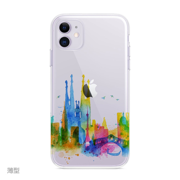 Barcelona☆iPhone 11 / Pro iPhone 全機種対応 耐衝撃型可 透明 ソフト ケース C119