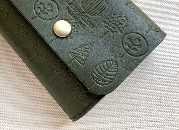 北欧柄のちいさなお財布　minimum wallet  green