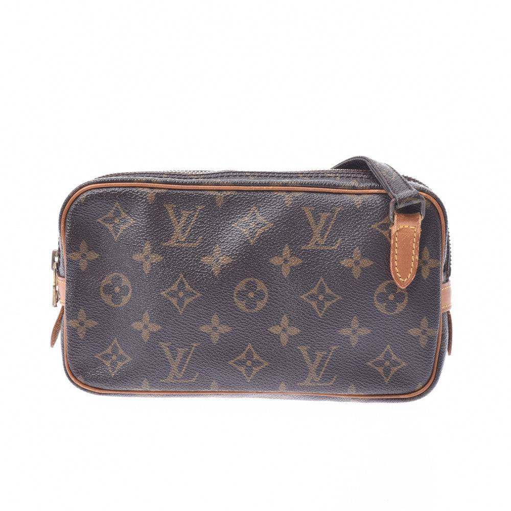 LOUIS VUITTON ルイヴィトン モノグラム マルリーバンドリエール ブラウン M51828 ユニセックス モノグラムキャンバス レザー ショルダーバッグ Cランク 中古 