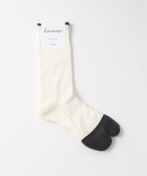 THE ROLE DESIGN (ザ ロールデザイン) BICOLOR RIB SOCKS MENS RLD－666－239017