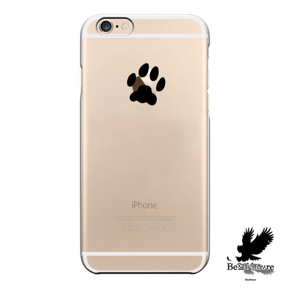 iPhone5/5s/5c/6/6s/6Plus/6sPlus ケース 猫の足跡 ケース