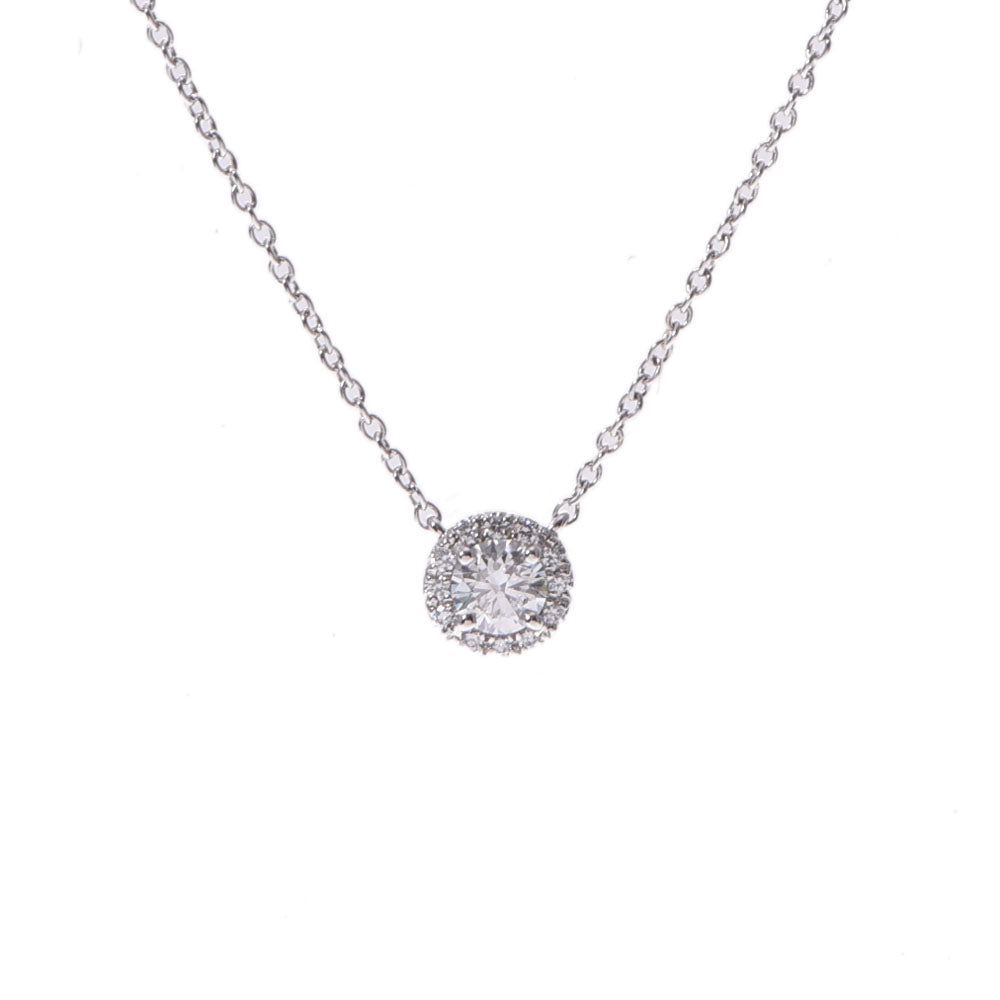 TIFFANY&Co. ティファニー ソレスト ダイヤ0.22ct H-IF-3EX レディース Pt950プラチナ ネックレス Aランク 中古 