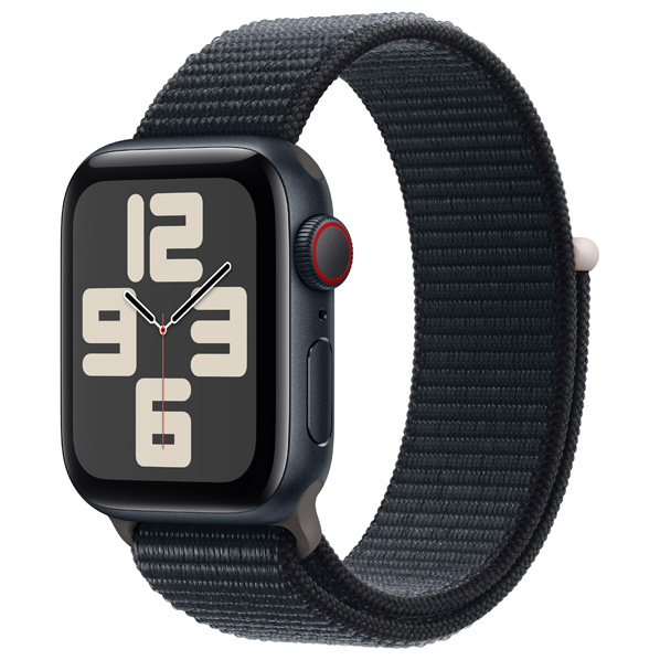 Apple Apple Watch SE(GPS + Cellularモデル)- 40mm ミッドナイトアルミニウムケースとミッドナイトスポーツループ MRGE3J/A