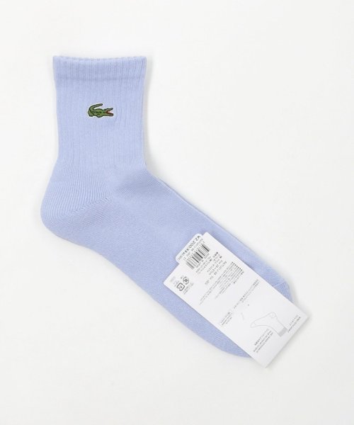 【別注】 ＜LACOSTE＞ リブ クウォーター ソックス