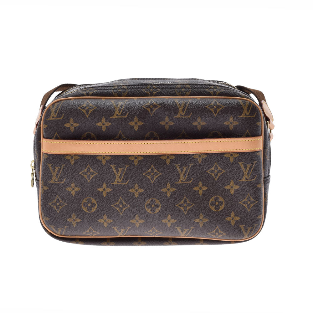 LOUIS VUITTON ルイヴィトン モノグラム リポーターS ブラウン M45254 ユニセックス モノグラムキャンバス ショルダーバッグ ABランク 中古 