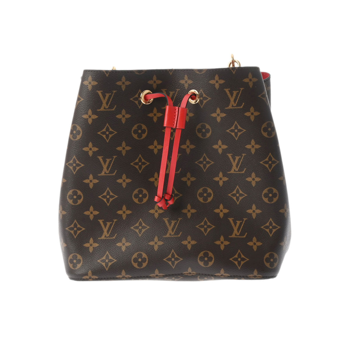 LOUIS VUITTON ルイヴィトン モノグラム ネオノエ ブラウン/コクリコ M43985 レディース モノグラムキャンバス ショルダーバッグ Aランク 中古 