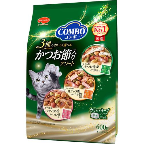 日本ペットフード コンボ キャット かつお節入りアソート 600g