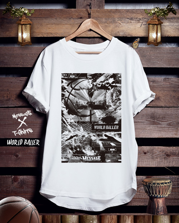 バスケTシャツ「WORLD BALLER」