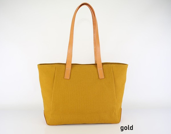 日本最古の帆布　松右衛門帆　Combi tote　Gold