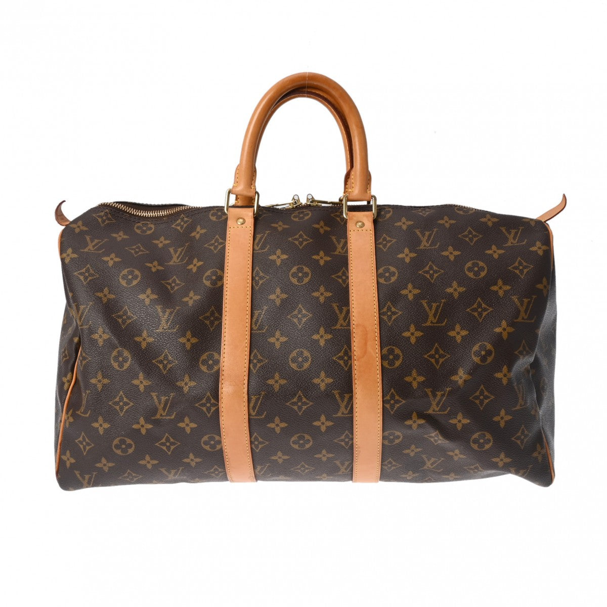 LOUIS VUITTON ルイヴィトン モノグラム キーポル 45 ブラウン M41428 ユニセックス モノグラムキャンバス ボストンバッグ Bランク 中古 