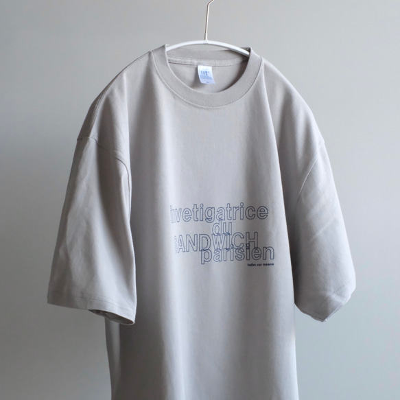 【期間限定 SALE 15%OFF】オーバーシルエットTシャツ / sandwich parisien / グレー