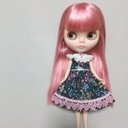 ジョリーフルール『My Little Tailor』を使ったヨークワンピース　ブライス　リカちゃん　アウトフィット