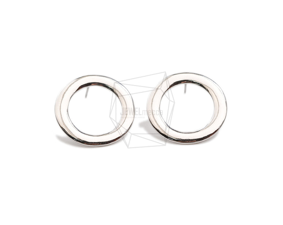 ERG-2344-R【2個入り】ラウンドピアス,Round Post Earring/22mm X 22mm