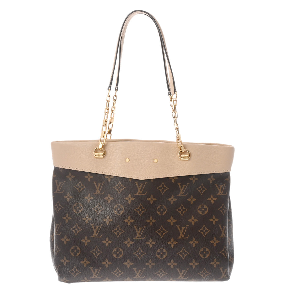 LOUIS VUITTON ルイヴィトン モノグラム パラスショッパー ブラウン デュンヌ M41580 レディース モノグラムキャンバス トートバッグ Aランク 中古 