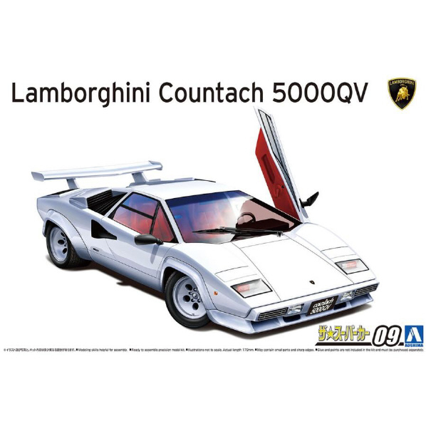 アオシマ 1/24 ザ・スーパーカー No．9 85 ランボルギーニ カウンタック 5000QV ｽ-ﾊﾟ-ｶ-9ｶｳﾝﾀﾂｸ500QVN