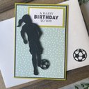 【2025の人気アイテム】 【誕生日カード・バースデーカード】サッカー女子へ贈るカード⚽️_画像1