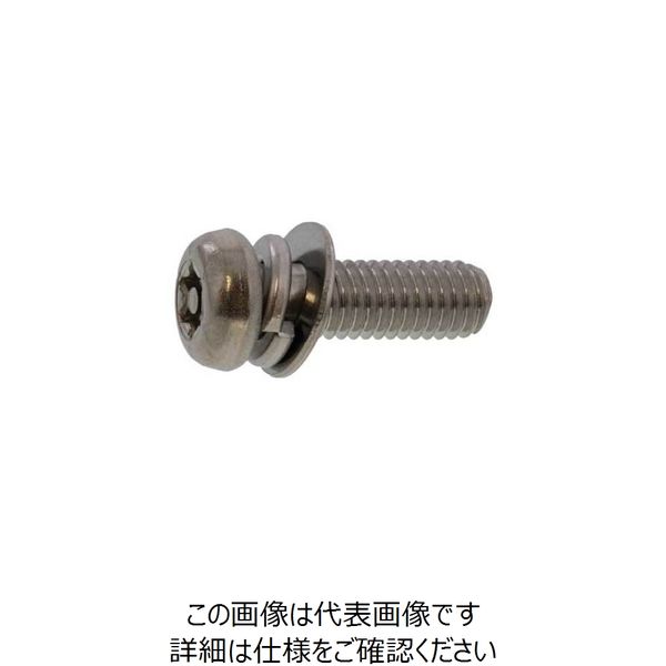 SUNCO 三価ブラック TR×タンパーナベP＝4 3×6 （2000本入） 259-1194（直送品）