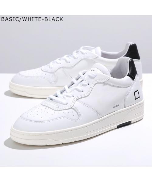 D.A.T.E. スニーカー COURT ローカット ロゴ レザー BASIC