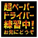 ペーパードライバー練習中 お先にどうぞ おもしろ カー マグネットステッカー