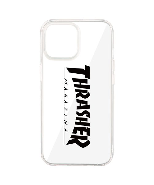 スラッシャー THRASHER iphone13 mini スマホケース メンズ レディース 携帯 アイフォン クリア 透明 LOGO HYBRID CLEAR