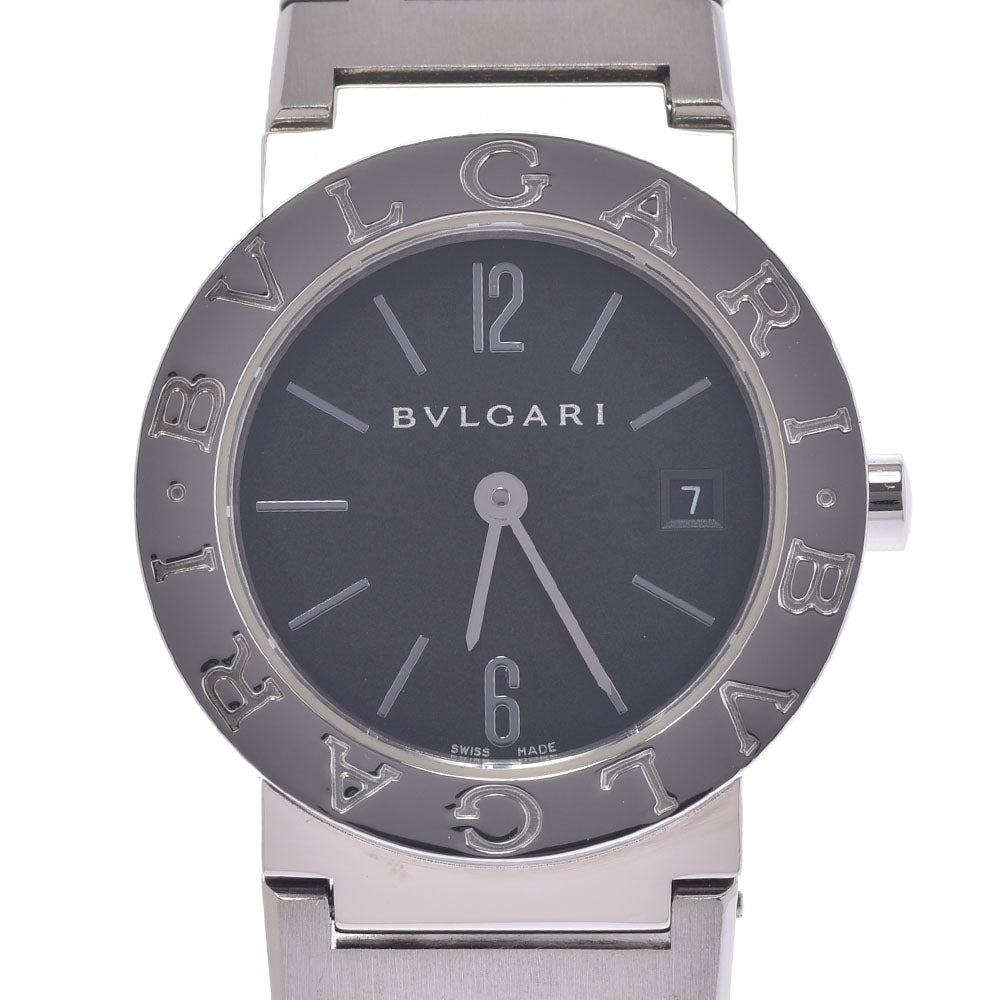 BVLGARI ブルガリ ブルガリブルガリ26 BB26SS レディース SS 腕時計 クオーツ 黒文字盤 Aランク 中古 