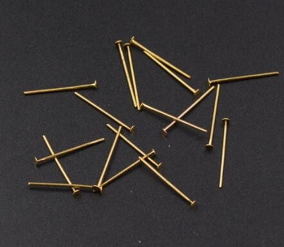 GM-135  150g  Tピン 0.8×25mm アクセサリーパーツ ゴールド 3X【50g】