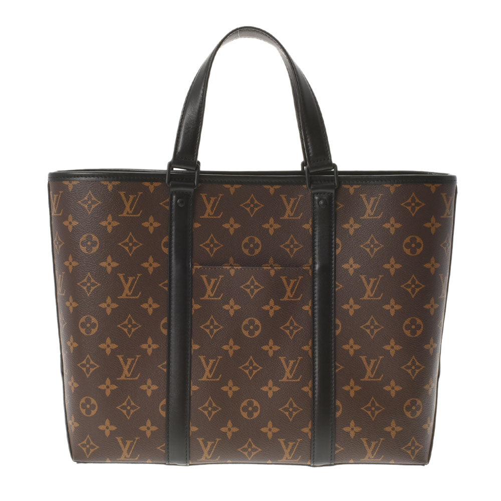 LOUIS VUITTON ルイヴィトン モノグラム マカサー ウィークエンド PM 2WAY ブラウン/黒 M45734 メンズ モノグラムキャンバス トートバッグ 未使用 