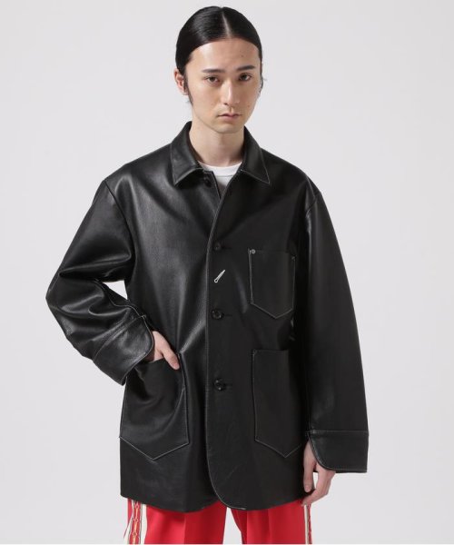 URU/ウル/EX LEATHER COVERALL JACKET